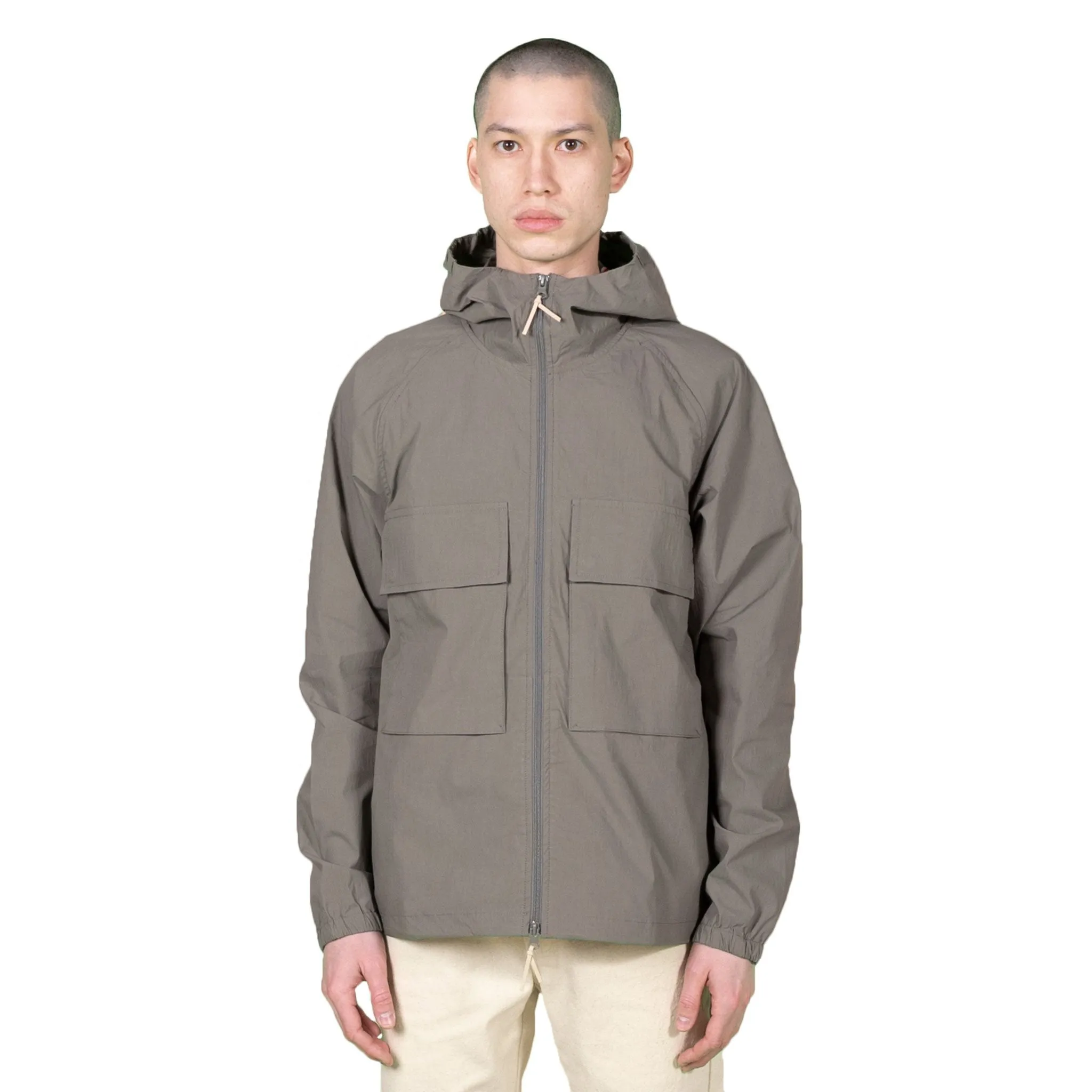 Hooded Paper Jacket - Green