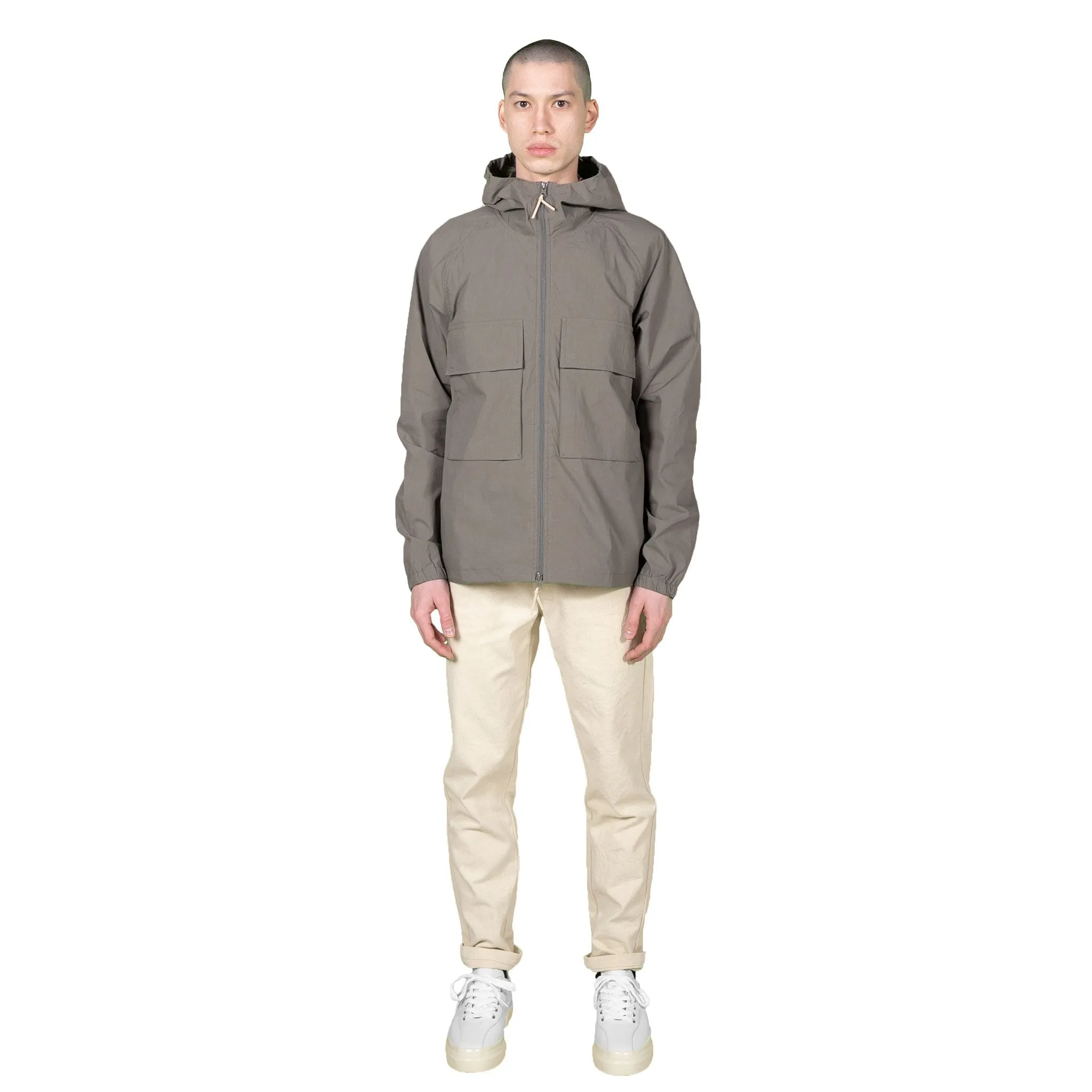 Hooded Paper Jacket - Green