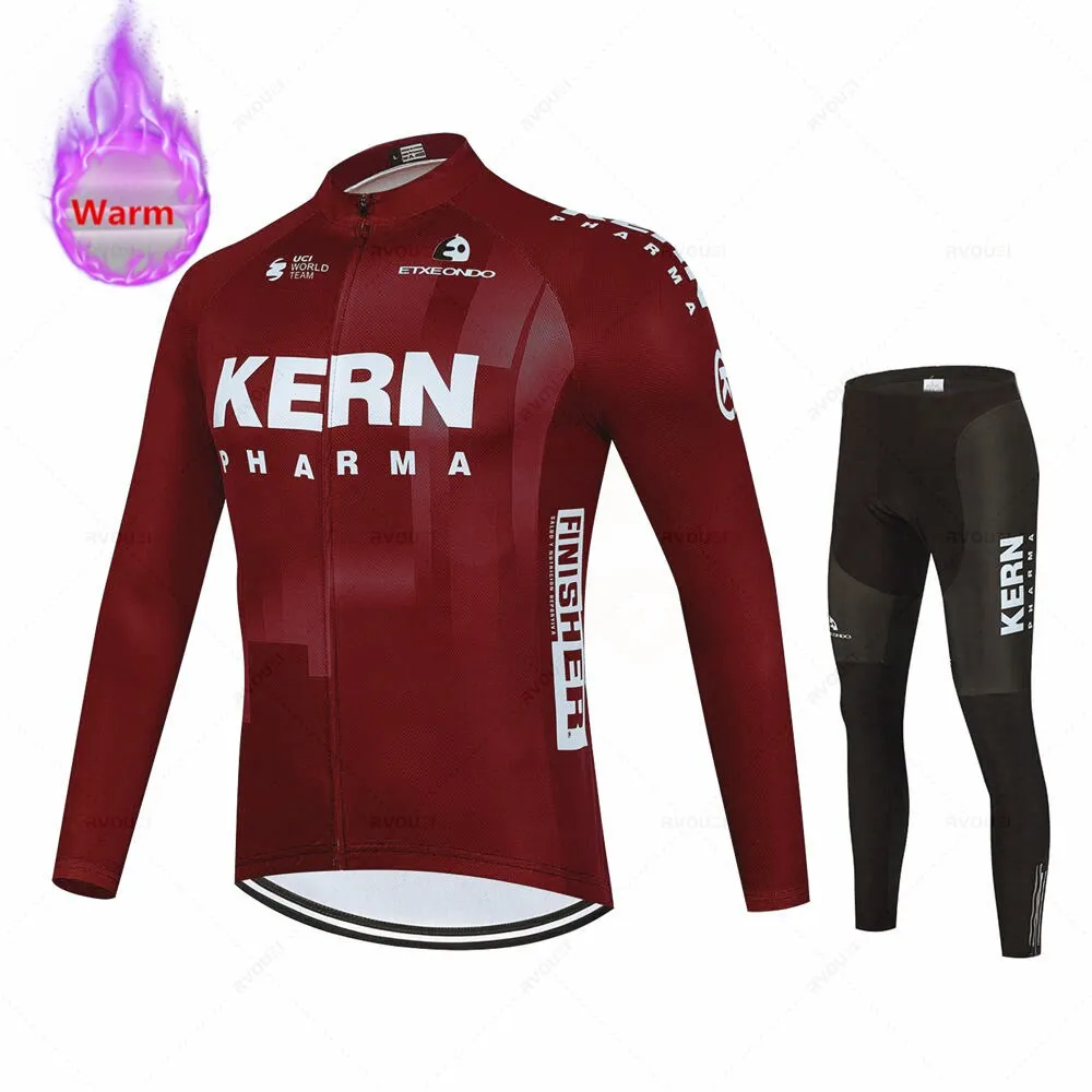 Kern Pro Team Winter Thermal Fleece Cycling Set