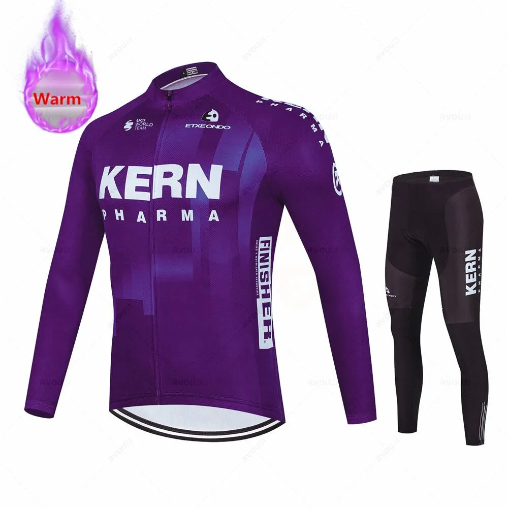 Kern Pro Team Winter Thermal Fleece Cycling Set