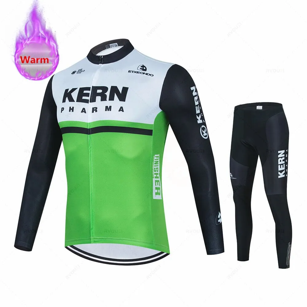 Kern Pro Team Winter Thermal Fleece Cycling Set