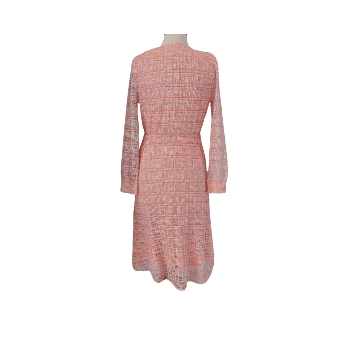 KOTON Peach Net Midi Dress | Gently Used |