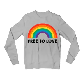 Pride Sweatshirt - Free To Love