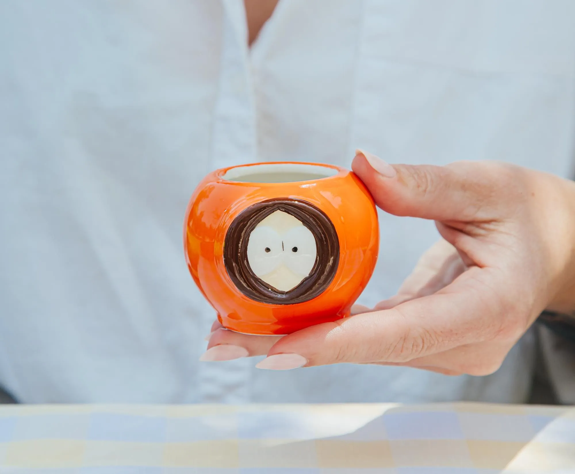 South Park Kenny Face Sculpted Ceramic Mini Mug | Holds 3 Ounces